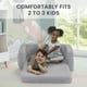 thumbnail image 3 of Sofá convertible Delta Children Cozee Flip-Out Sherpa Grey, 3 of 6