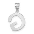 thumbnail image 3 of 14k White Gold Slanted Design Bubble Letter G Initial Charm Pendant, 3 of 4