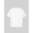 thumbnail image 3 of Tween Girls' Casual Graphic Print Round Neck Short Sleeve T-Shirt, Summer Top, 3 of 8