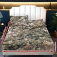 thumbnail image 5 of Pzuqiu Camo Hunting 3 Piece Bed Sheet Set with 2 Pillowcases,Easy Care,Breathable Wrinkle Resistant,Twin Size Elastic Deep Pocket Bedding Set, for Hunting Lodge Bedroom Decor, 5 of 7