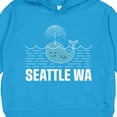 thumbnail image 3 of Inktastic Seattle Washington Cute Whale Travel Toddler Hoodie, 3 of 4