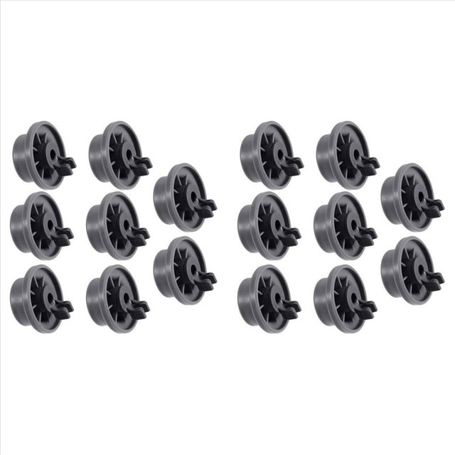 16 Pcs Roue de Lave-Vaisselle Durable 165314 Roue de Remplacement pour Lave-Vaisselle, 16 * Roue de Lave-Vaisselle, Gris