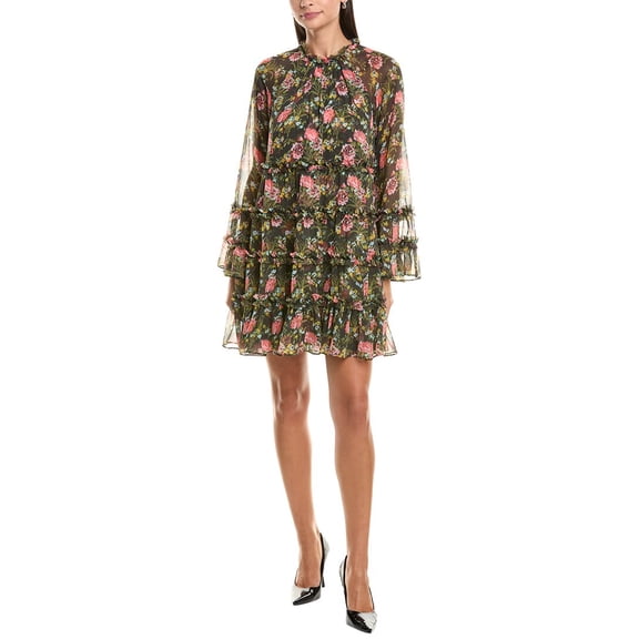 Cinq à Sept womens Sunniva Mini Dress, 10, Green