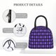 thumbnail image 4 of Disketp purple argyle Bolsa Térmica para Almuerzo, Lonchera con Abertura Amplia y Gran Capacidad, Organizador Reutilizable para Mujeres, Hombres y Adultos, 4 of 6