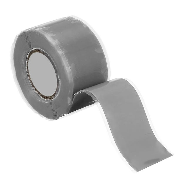 Cinta de Silicona Autoadhesiva, Cinta de Sellado de Silicona de 1" x 10ft para Reparación de Tuberías de Plomería, Fugas de Mangueras, Gris