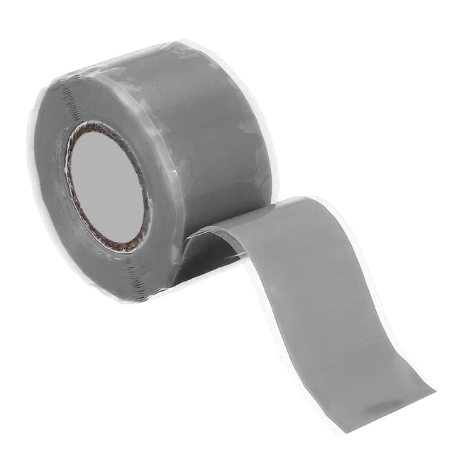 Cinta de Silicona Autoadhesiva, Cinta de Sellado de Silicona de 1" x 10ft para Reparación de Tuberías de Plomería, Fugas de Mangueras, Gris