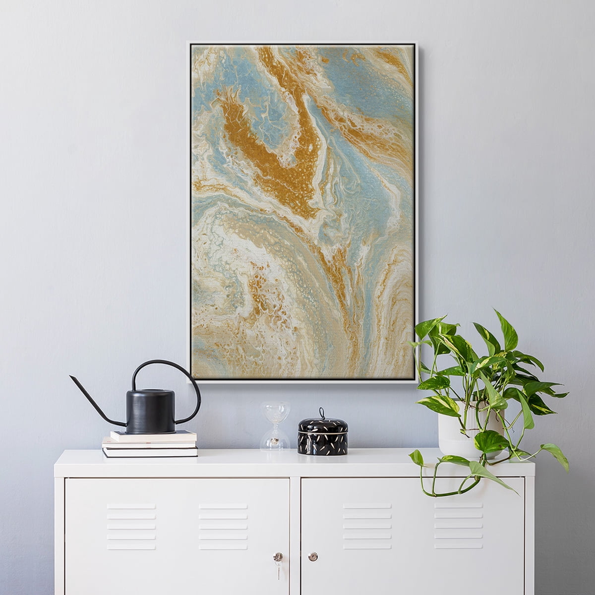 C41 Framed Premium Gallery Wrapped Canvas - Ready to Hang - 17 x 25 - White Floating Frame