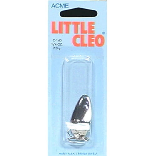 Acme Tackle Little Cleo Fishing Lure Spoon 1/4 oz., Nickel Walmart