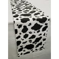 thumbnail image 2 of Black & White Cow Spots Table Runner by Penny's Needful Things (8 Feet Long - STRAIGHT), 2 of 3