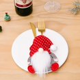 thumbnail image 2 of Christmas Tableware Holder Silverware Holders Pockets Set Spoon Fork Bags For Holiday Xmas Party Dinner Table Decorations Large round Table Mats 30 Inches round Placement Mats for Dining Table Plate, 2 of 3