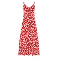 thumbnail image 5 of TaTaai Ladies Trendy Print Round Neck Sleeveless Long Dress Ankle Length Soft Comfy Breathable Casual Daily Dating Vacation Outfits Gift, 5 of 5