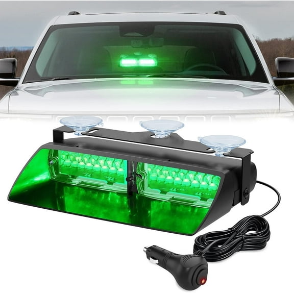 Nilight LED Flashing Signal Light with Suction Cups, High Visibility Dashboard or Windshield Mount, Universal Fit for Cars, Trucks, SUVs, and Utility Vehicles