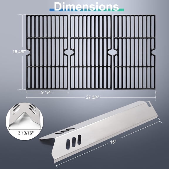 DGF493BNP Grill Grates Replacement Parts for Dyna Glo 4 Burner