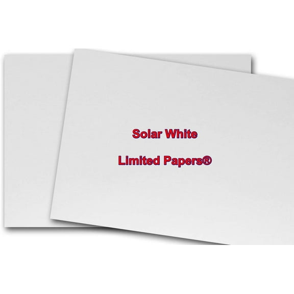 Limited Papers (TM) Classic Crest Solar White (130# Cover 19"13")