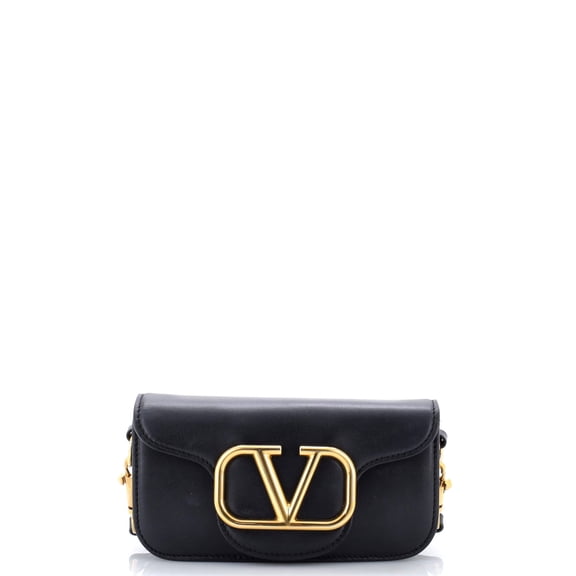Pre-Owned VLogo Loco Flap Shoulder Bag Leather Small By Rebag