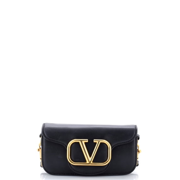 Pre-Owned VLogo Loco Flap Shoulder Bag Leather Small By Rebag