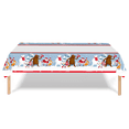 thumbnail image 3 of Mantel de plástico con forma de copo de nieve para fiestas navideñas, mantel desechable con forma de copo de nieve para Navidad, suministros para fiestas navideñas de invierno, 3 of 6