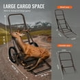 thumbnail image 4 of KFFKFF Game Carrier, 300 LBS Load Foldable Hunting Cart, Large Rubber-Wheeled Deer Hauler with Comfort Grip Handle, Durable Outdoor Equipment Trolley for Hunting, Fishing, and Trails, 4 of 9