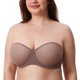 thumbnail image 2 of Sostén DELIMIRA Strapless de Malla Transparente Talla Grande 36C Marrón, 2 of 6