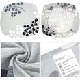 thumbnail image 5 of Stretch Chair Seat Covers Set of 4, Removable Washable Anti-Dust Dining Room Protector Cover Chair Seat Cushion Slipcovers (4, Gray-Black), 5 of 6