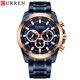 thumbnail image 1 of Reloj Curren M8361 Technos de acero inoxidable negro y marrón, 1 of 4