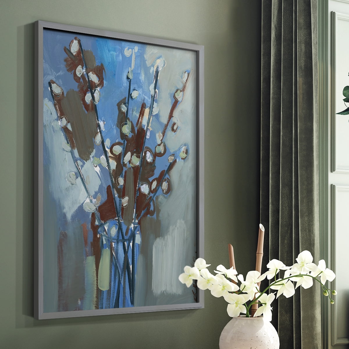 Winter Willow I Framed Print - Solid Wood in Single Picture Frame Solid Wood 2 Framed Print