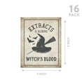 Koyal Wholesale 16 Pk Aged Halloween Wine Bottle Labels Potion Bottles ...