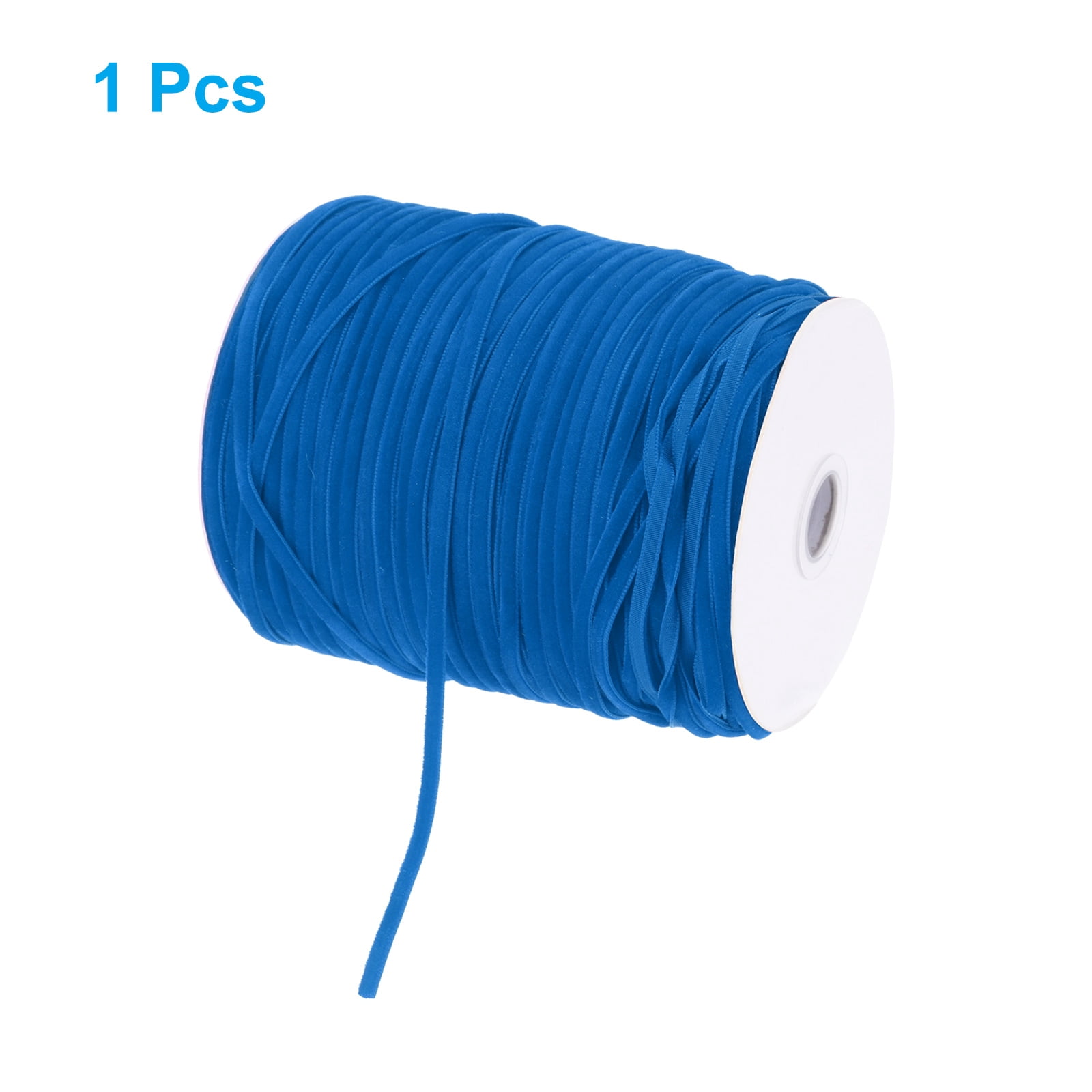 Uxcell Velvet Ribbon Gift Wrapping 200 Yard x 1/8 Inch Dark Blue Single Face Velvet Ribbon Roll for DIY Bouquets Wedding