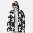 thumbnail image 2 of KLL Mignon Chien Caniche Imprimé Veste à Capuche Extérieure Protection Solaire UPF 50+ pour Hommes et Femmes Manches Longues Pêche Randonnée Performance Shirt-3TG, 2 of 7