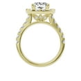 thumbnail image 5 of Unique Moments 3ct Lab Grown Halo Cushion Shape Diamond Engagement Ring 10K Yellow Gold, 5 of 6