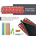 thumbnail image 6 of Ratiio Cute Baseball Pattern Leather Pencil Case, Pencil Pouch with Durable Zipper, Compact and Stylish Organizer for Stationery, Art Supplies, Travel Essentials, 6 of 8