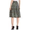 thumbnail image 3 of Allegra K Women's A-Line Floral Print Casual Midi Skirts, 3 of 6