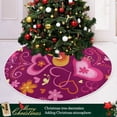 thumbnail image 6 of Coolnut Valentine's&nbsp;Day Love Heart&nbsp;Tree&nbsp;Skirt Double&nbsp;Layers Xmas Tree Skirts, Valentine's&nbsp;Day Holiday Party Indoor Outdoor Home Office Ornaments, 48", 6 of 6