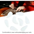 thumbnail image 2 of HUGFEGWE Guzheng Finger Picks, Silicone Polymer Guzheng Nail Covers 8Pcs Easy To Fine Workmanship Delicate for Replacement(Transparent Color) CJB91-45834, 2 of 9