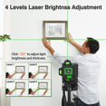 thumbnail image 4 of Nivel láser Housolution 4x360° 4D Cross Line 130 pies 16 m verde, 4 of 9