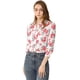 thumbnail image 1 of Camisa Floral Casual Vintage Allegra K Para Mujer Blanco M, 1 of 6