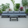thumbnail image 2 of Patio Furniture Set 5 Piece Outdoor Chairs & Coffee Table - Weather Resistant Aluminum Seating, 2 of 5