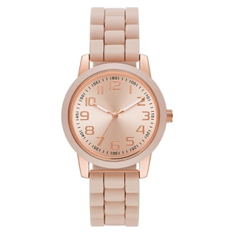 Women Rose Gold Stainless Steel Band White Dial Quartz Small Face Watch Amazon.com: OLEVS Women main image 2