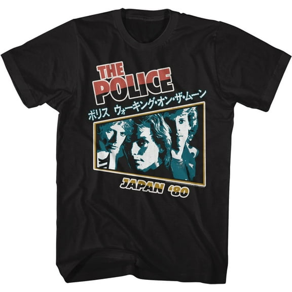 The Police Japan 80 Black Adult Classic T-Shirt
