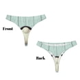 thumbnail image 2 of Fotbe White Bunny Bottom And Easter Eggs Tanga Sin Costuras para Mujer con Estampado – Panties Invisibles, Transpirables y Cómodos para Uso Diario-Medium, 2 of 5