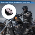 thumbnail image 3 of Accesorios para Casco de Motocicleta Decoración Moño con Encaje Rosa para Casco de Motocicleta Bicicleta Esquí Pegatina de Terciopelo Negro 2 Juegos, 3 of 6