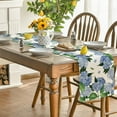 thumbnail image 2 of Hydrangea Table Runner, Spring Summer Seasonal Kitchen Dining Table Decoration for Indoor Outdoor Home Party Decor 13 x 72 Inch, 2 of 3
