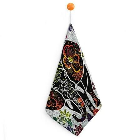 

Autua Elephant Flowers Reusable Hand Towels Ultra-Fine Fiber Quick Dry Towels for Kitchen and More 11.8x11.8in 4pcs