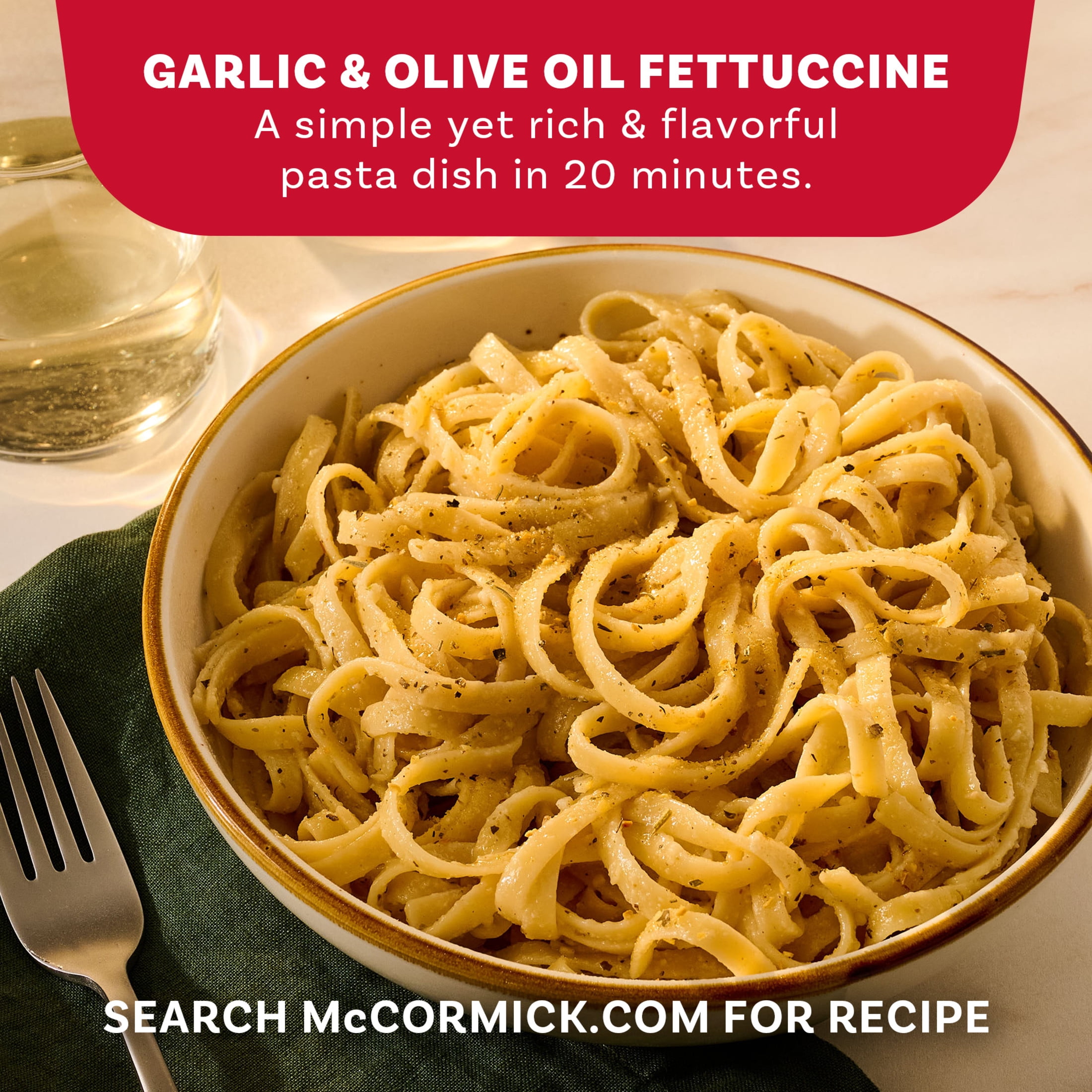 (3 pack) McCormick Garlic and Olive Oil Seasoning Blend, 5.25 oz Bottle