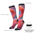 thumbnail image 4 of Pofeuu Digital Flamingo Vibrant Art Print Stockings, Adult Running Hiking Socks for Youth and Adult, 4 of 6