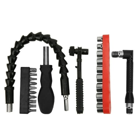 

23Pcs Flexible Shaft Bit Carbon Steel Screwdriver Bits Socket Hand Tool for Electric Drill
