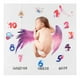 thumbnail image 5 of Baby photography cloth newborn monthly cloth baby monthly cloth baby milestone cloth milestone cloth Wing Pattern Baby Photo Background Cloth Soft Infant Monthly Photography Cloth ANGGREK Otros, 5 of 8