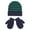 Z3 Green, variant on Bjutir Toddler Boys Girls Glove Hat Set Winter Windproof Warm Stripe Riding Knitted Hat Glove Hat Two-Piece Sets For 4-8 Years Kids