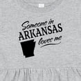 thumbnail image 4 of Inktastic Someone in Arkansas Loves Me Girls Baby Dress, 4 of 5