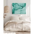 thumbnail image 3 of Turquoise Marble Wall Art for Living Room,Canvas Picture Wall Decor for Bathroom Bedroom,Nature Marble Stone Ripple Modern Art Painting Artwork for Office Kitchen Hallway Dining Room Decor 24"x32", 3 of 8